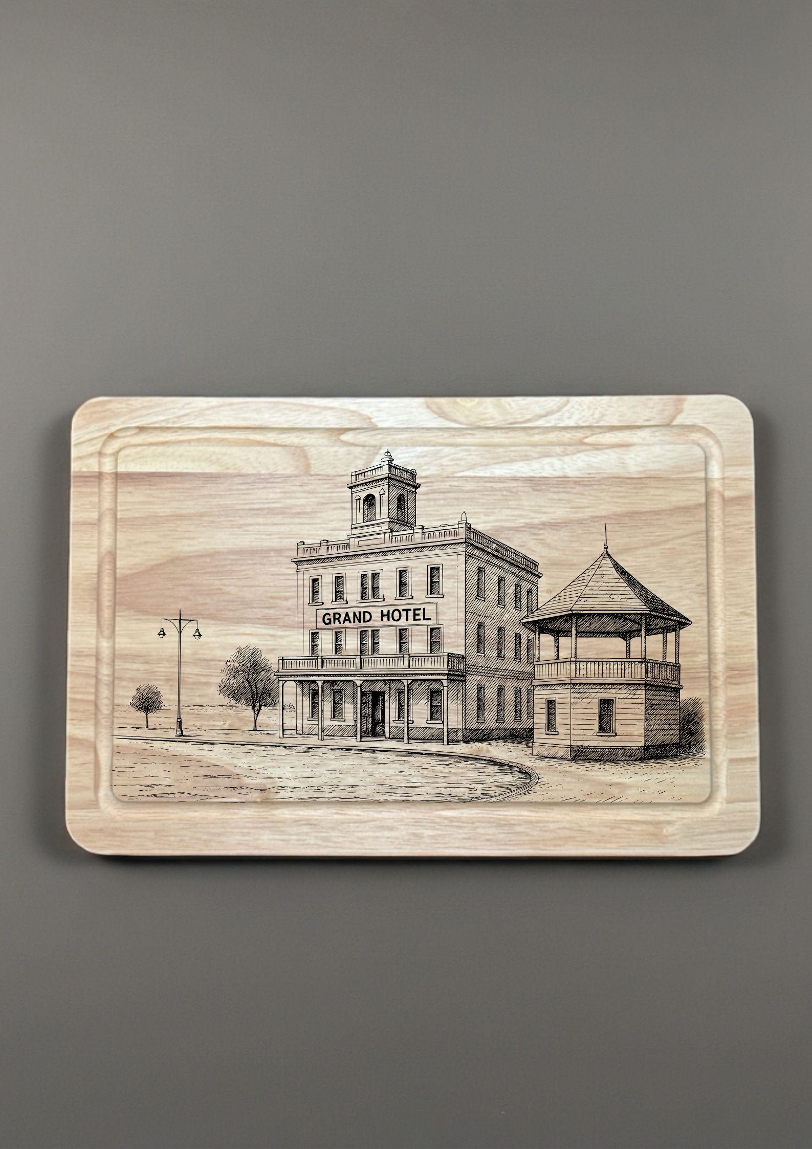 Portarlington Chopping Board finished engraved product