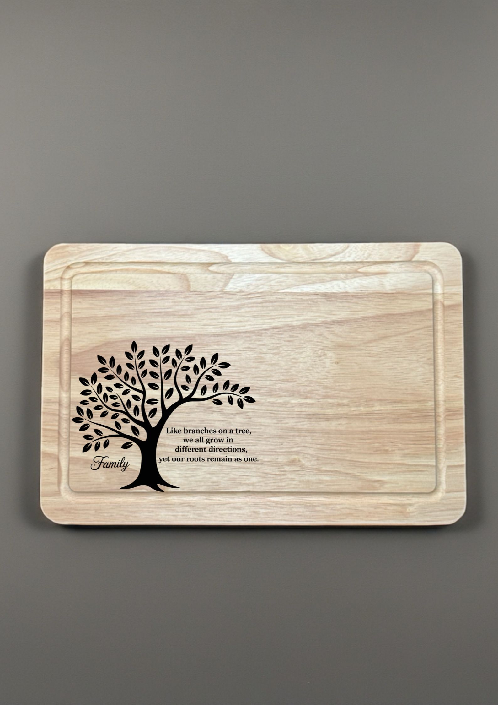 Tree of Life Chopping Board finished engraved product