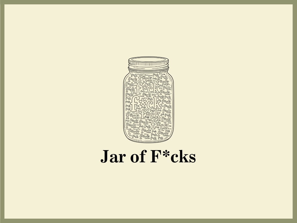 Jar of F*cks Gift Set engraving artwork