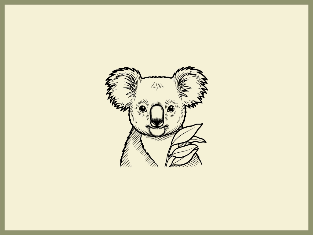 Koala Teacup Board engraving artwork