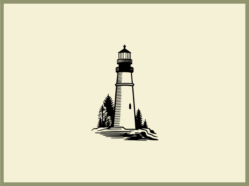 Lighthouse Teacup Board engraving artwork