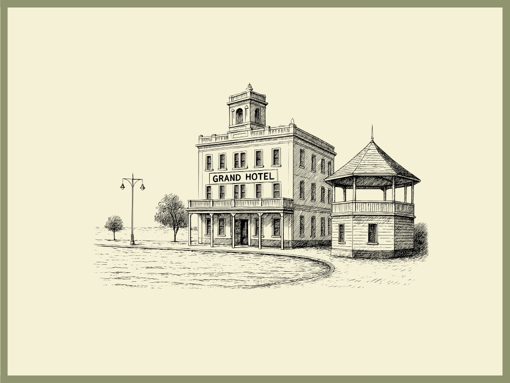Portarlington Chopping Board engraving artwork