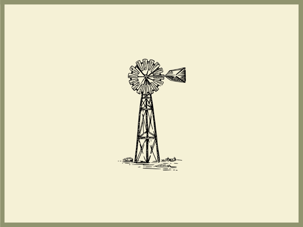 Windmill Chopping Board engraving artwork